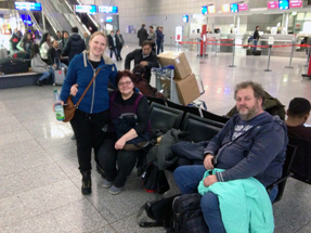 Lutz and Carmen at the Terminal