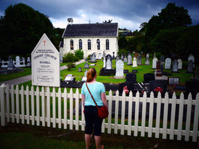 Christ Church and cemetry in Russel Christ Church in Russel