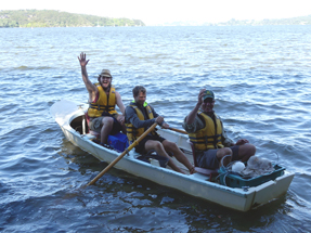 Fischerboot von Aroha Island