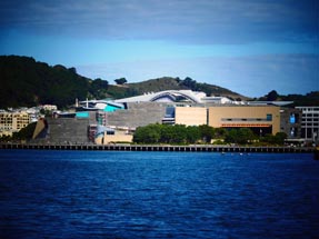 Ausblick auf den Hafen von Wellington
