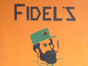 Fidel's Cafe Schild