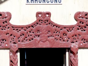 Maori Marae Eingang