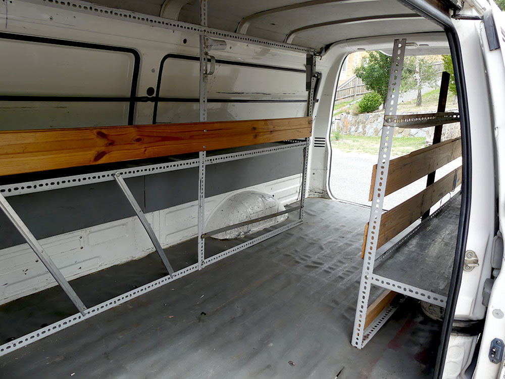 Fritzi before the conversion. A business van of a forklift mechanic Fritzi before...