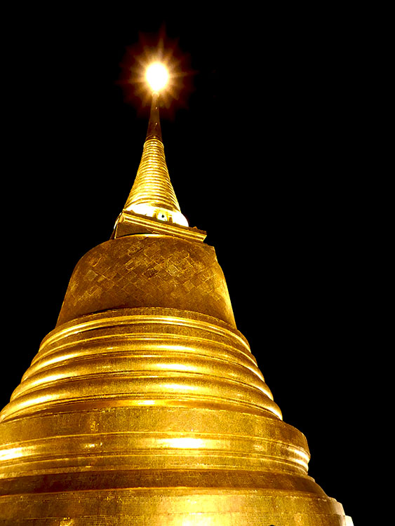 Golden Mount in Bangkok at night Golden Mount Bangkok