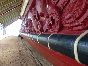 Kriegskanu in Waitangi Treaty Grounds