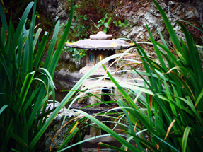 Peace Flame aus Hiroshima Peace Flame im Rosengarten