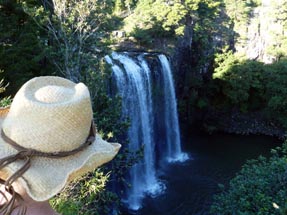 Wasserfall von oben