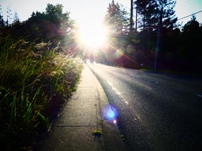 Sonnenuntergang Rückweg