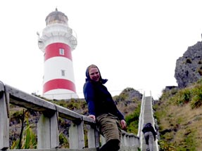 Steiler Anstieg auf den Leuchtturm