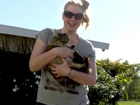 Bianca und die Katze