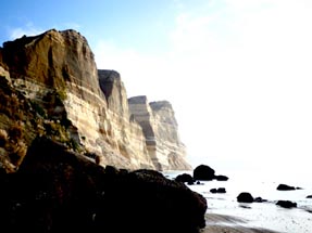 View on the coast at Cape Kidnappers