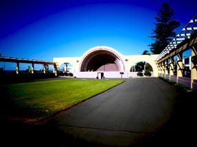 concert stage in Napier