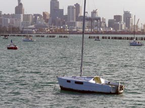 Segelboot Stadt