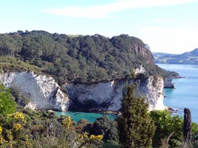 Ausblick Cathedral Cove